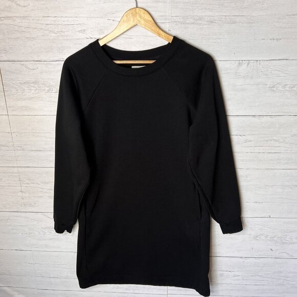 Pact Dress Womens Size Small Black Courtside Sweatshirt Organic Cotton Pockets - Picture 3 of 16